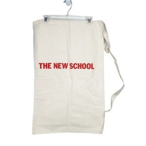 The New School Duffel Sack Tote Canvas Bag